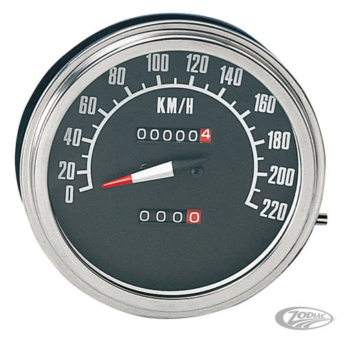 Tachometer mit schwarzer - km/h,