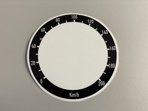 Tacho aufkleber km h - aufkleber, km/h
